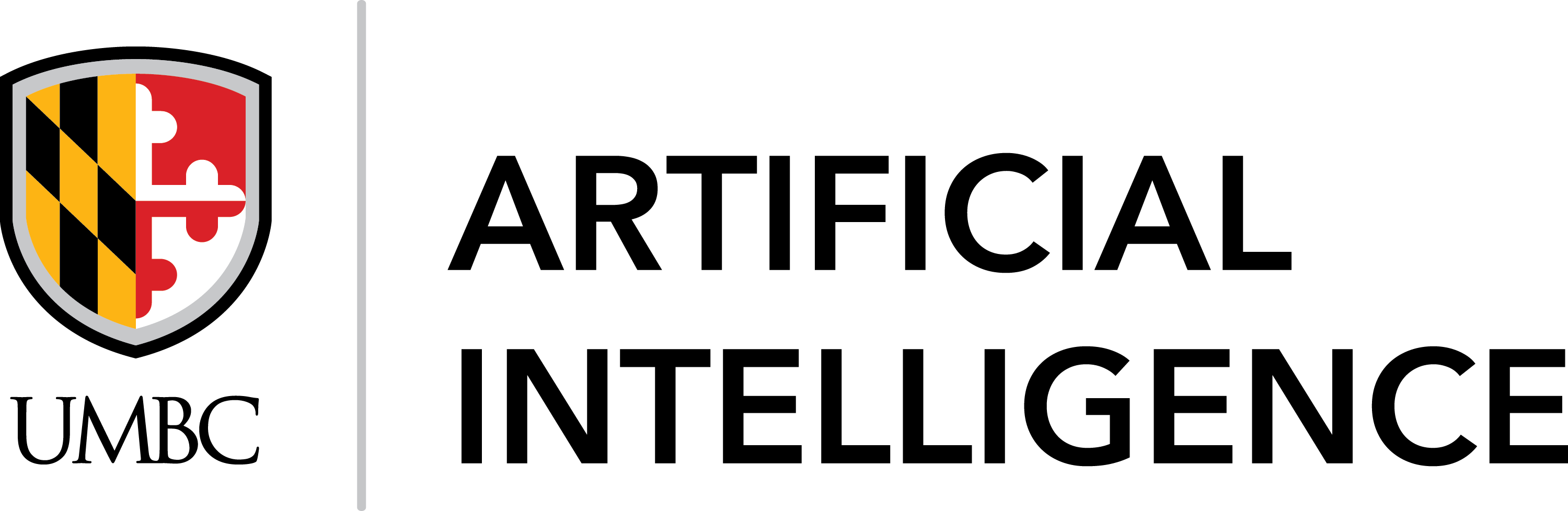 UMBC AI logo for a light background.